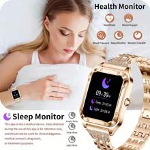 GUHUAVMI Women's Luxury Smart Watch (Answer/Dial Call), 1.59inch(4.03cm) Smart Watch For Android & IOS Phones, IP67 Water Resistant Fitness Watch, AI Voice Features For Women & Men