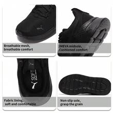 Puma Giày thể thao Anzarun Lite dành cho nam và nữ, giày chạy bộ ngoài trời thoải mái, giày thường ngày 371128-01 - màu đen - Xem 6