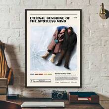 1 pieza Pintura en lienzo del cartel de la película "La eterna luminosidad de una mente sin recuerdos", decoración moderna para la pared del hogar, sala de estar, dormitorio o bar, sin marco