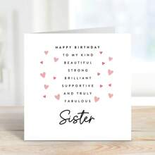 Geburtstagsgrußkarte für beste Freundin, Geburtstagsgrußkarte für Schwester, Gedicht Geburtstagskarte für Schwester, Geburtstagsgrußkarte für Schwester, Geburtstagsgeschenk für Schwester, für eine besondere Schwester, Gedichtkarte