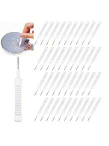 10pcs Shower Cleaning Brush, Shower Hole Cleaning Brush Tool, Bathroom Toilet Shower Head Crevice Cleaning Needle, Cleaning And Unclogging Tool, Household Cleaning Supplies (Random Color/Style)