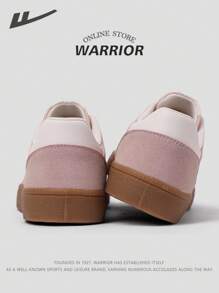 WARRIOR Serie de Guerreros: Regalo del Día de San Valentín - 1 par de zapatillas de running nuevas para mujer 2025, con cordones frontales de corte bajo, color rosa, diseño bordado de seda, planas, aptas para correr al aire libre y deportes, cómodas para el pie, adecuadas para todas las estaciones