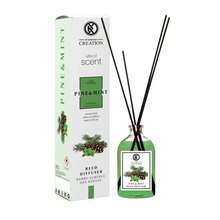 Creation Reed Diffuser 115ml, Natural Bamboo Sticks With Lavender Essential Oil, Long-Lasting Aromatherapy For Living Room, Bedroom & Bathroom Decor - Pine and Mint - 查看 3