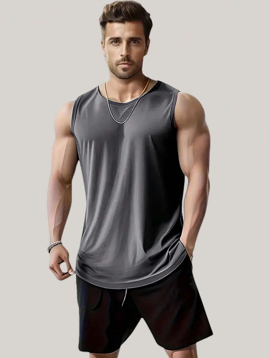 Camiseta deportiva para hombres talla grande, de tela de malla adecuada para correr, gimnasio, actividades al aire libre y uso casual en verano