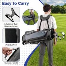 Men's Complete Golf Clubs Package Set 10 Pieces - Grey - View 8