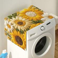 1 Sunflower Washing Machine Refrigerator Dust Cover Anti Stain Dust Cover