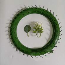2/4/6pcs Christmas Wreath Material, Green Artificial Wreath Accessories, Christmas Ring Accessories, Suitable For DIY Holiday Wreath Decoration Accessories