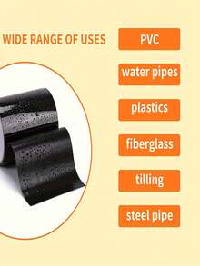 1 Roll Of Strong Waterproof Leak-Proof Tape, PVC Waterproof Tape, Waterproof Tape Roof Leak-Proof Super Sticky Strong Repair Waterstop Tape, Used For Sealing, Indoor/Outdoor Use, Home Pipes, Roofs, Walls And Swimming Pool Repairs, Soft And Hard Pipes, Plastics, Glass, Tiles, Steel Pipes And Other Smooth Surface Materials Bonding Sealing Surface - Multicolor - View 9