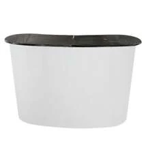 Pop Up Counter, Exhibition Show Stand,Trade Display Pop Up Podium Reception Desk - Black and White - View 4