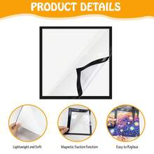 3/6-Piece Set Of Diamond Magnetic Art Frame [30 * 30cm/11.8 * 11.8in] [30 * 40cm/11.8 * 15.7in] [40 * 40cm/15.7 * 15.7in] - Self-Adhesive, Lightweight PVC Wall, Window, Door Display Stand - Perfect For Christmas, Valentine's Day, New Year, Easter Gifts Such As Photos, Posters, Certificates, Etc - Black 3PCS - View 11