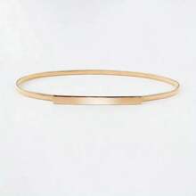 1pc Women's Stretchy Thin Waist Belt, Decorative Elastic Waist Chain For Dresses, Simple & Versatile Metal Waistband Summer, School Fall, Autumn, Halloween