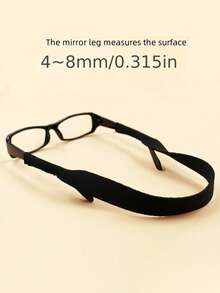 1pc Unisex Sports Fashion Glasses Strap, Made Of Neoprene Material, Adjustable Elastic For Swimming, Skiing, Outdoor Activities - Multicolor - View 3