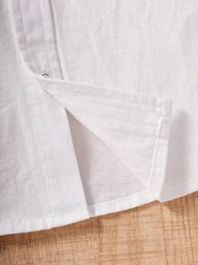 Top Polo Casual Estilo Escolar com Estampa de Dinossauro Fofa para Meninos, Top de Manga Curta Branca para Meninos, Novos Lançamentos de Verão
