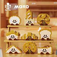 New Arrivals Kawaii Bread&Cake Series Mini Building Blocks Toys Micro Small Particle Building Blocks Plastic 3D Puzzle Toast Sandwich Croissant Kids Toys Educational Toys,Children Birthday Gifts,Party Decorations,Christmas Gifts/New Year Gifts - Multicolor - View 2