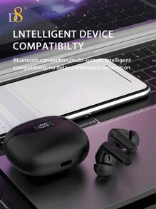 D8 Wireless Earbuds, 5.3 Headphones HiFi Stereo, 5H Playtime In-Ear Earbud, Earbuds With LED Power Display, Earphones Sport Headset Compatible With Android Cell Phone Sports Workout