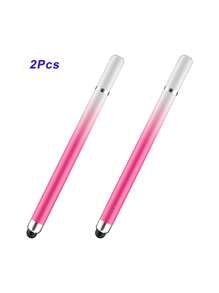 Dual-Spitzen Makronen Farbverlauf Touchscreen Stylus Stift, runde Scheiben Touchscreen Stift für Handy, Tablets, Schreiben, Bearbeiten, Zeichnen, universeller kapazitiver Stylus