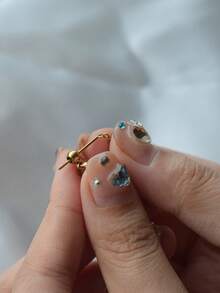 MECYLIFE 1 chiếc vòng cổ tên tùy chỉnh, mặt dây chuyền chữ cái phổ biến được cá nhân hóa dành cho phụ nữ làm quà tặng sinh nhật phụ kiện thời trang, chuỗi chữ cái được bán riêng - Vàng - Xem 5