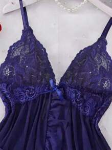 Conjunto de lencería para mujer, camisón sexy de lencería hecho de tela de red, camisón de tirantes, adecuado para el hogar, el hotel, el Día de San Valentín, camisón sexy, lencería sexy