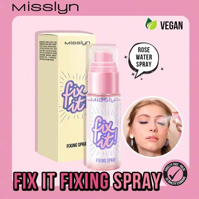  MISSLYN-FIX IT! Setting Spray, Long-Lasting Makeup, Matte Finish, Lightweight Hydrating, Refreshing Makeup Setting Spray, Cosmetic Brand, Facial Makeup, Suitable For Women & Girls, Winter Essential, Y2K Style, Fashion Versatile, Great Birthday Gift, Valentine's Day Gift, Party Essential, New Year Gift, Best Color, Vegan & Cruelty-Free
