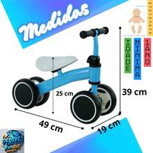 Children's Balance Bike Without Pedals Walker 4 Wheels - 白色 - 查看 5