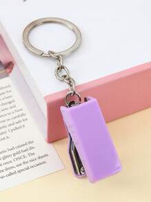 1pc Mini Stapler, Candy Color Compact Portable Student Office Stapler, Cute Handheld Effortless Stapler, Novelty Creative Metal Binding Stationery - Back To School Supplies (Random Color)