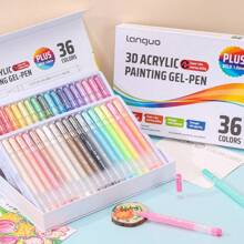 24/36/54/72 Color Highly Attractive Flash Special Effect Painting Pen Set, DIY Fluorescent Pen Color Painting Pen Set, Large Ink Volume, 1mm Ballpoint Pen Tip, Painting Graffiti Handbook Writing Stackable Color, Used For Painting Graffiti Outline Coloring Manual Decoration Greeting Card Writing, Suitable For Daily Gift Giving, Back To School Season