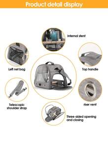 Vogelreisekäfig mit Sitzstange, Papageien-Rucksack-Käfig mit Edelstahlplatte, tragbare Haustier-Transporttasche für Vogelkäfig-Zubehör, transparenter Reisekäfig für Wellensittich, Sittich, Nymphensittich