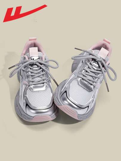 WARRIOR 1 双女式休闲厚底网眼运动鞋，时尚轻便透气户外运动鞋，2025 年夏季新品