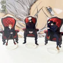 Jujutsu Kaisen 1pc/Set Anime Peripheral Jujutsu Kaisen Acrylic Stand, Gojo Satoru Decorative Creative Display, Itadori Yuji Desktop Card Holder, Fushiguro Megumi, Room Decor, Bedroom Decor, Holiday Gift Back To School