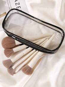 5-częściowy wodoodporny piórnik dla ucznia, gruba saszetka z PVC z zamkiem błyskawicznym, minimalistyczny pokrowiec z PVC na długopisy, przezroczysta plastikowa torba do przechowywania, wielofunkcyjna składana przezroczysta torba do przechowywania, torba do przechowywania artykułów papierniczych, torba na długopisy, torba do przechowywania kabli danych, torba do przechowywania biżuterii, przezroczysta torba na długopisy na egzaminy, przezroczysta torba z PVC do przechowywania pędzli kosmetycznych, łatwa w użyciu