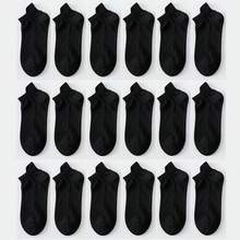 1/6/12/18 Pairs Of Women's Socks, Spring And Summer Thin Solid Color Short Socks, Comfortable Black Socks, Summer Mesh Low Vamp Boat Socks, White Socks Suitable For Daily Wear, Easter, Mother's Day And Other Festivals And Party Gifts - Multicolor - View 12