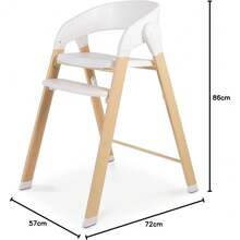 2025-New 2 In 1 Highchair & Seat (86cm X 57cm X 72cm) - Sage Green - 1 - View 5