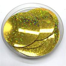 50 szt. 50 mm płaskie okrągłe cekiny z 1 otworem bocznym PVC płaskie okrągłe luźne cekiny paillettes szycie rękodzieło DIY ślubny wisiorek