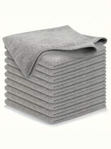 1/5/10pcs Ultra-Fine Fiber Cleaning Cloth Set - Absorbent, Soft & Stain-Removing For Kitchen, Bathroom & Car