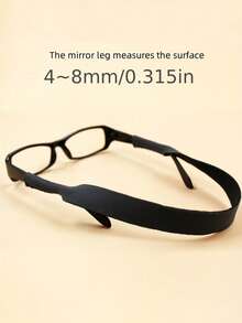 1pc Unisex Sports Fashion Glasses Strap, Made Of Neoprene Material, Adjustable Elastic For Swimming, Skiing, Outdoor Activities - Multicolor - View 4
