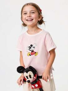 Balabala Balabala Baby Mädchen Disney Kurzarm T-Shirts, Baby Mädchen Tops für Sommer 2025