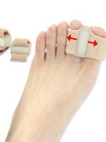 3 piezas/2 piezas/1 pieza Separadores de dedos de los pies para dedos superpuestos - Tela de terciopelo cómoda, ideal para uso nocturno y en el hogar - Regalo perfecto para el Día de la Madre