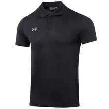 Under Armour 男士 2026 新款训练健身休闲 Polo 衫，透气短袖，23500507-001 - 黑色 - 查看 6