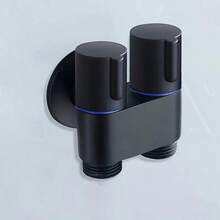 Zinc Alloy Angle Valve Wall Mount Toilet Bidet Sprayer Set One In Two Out Water Cleaning Sprayer For Bathroom Toilet Accessories