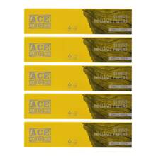 Papel de liar, Classic King Size Slim Natural sin refinar ultra fino 108mm Papel de liar - 50 libritos con 32 papeles por librito, útiles escolares