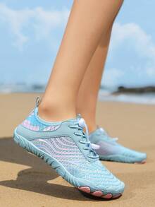 Unisex Water Shoes For Men & Women, Anti-Slip Lightweight Beach Snorkel Swim Shoes Suitable For Beach, Holiday, Travel, Camping, Party, Yoga, Fitness, Outdoor Summer Activities - 粉月色 - 查看 3