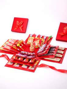 Überraschungsexplodierendes Geschenkbox Set, multifunktional für Valentinstag, Geburtstag, Hochzeit, Heiratsantrag - DIY Fotoalbum Überraschungsbox mit mehreren Ebenen, Zubehör und dekorativen Schleifen - geeignet für Party Geschenkverpackung Valentinstag