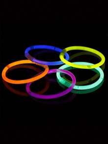 50/100pcs Neon Glow Sticks 8" - Assorted Colors, Colorful Neon Glow Sticks, Suitable For Parties, Bars, Nightclubs | Plastic, Christmas Party Decoration,No Power Required | Perfect For Party Decoration,Christmas Perfect For DIY Necklaces & Bracelets, Ideal Party Favors - Multicolor - View 6