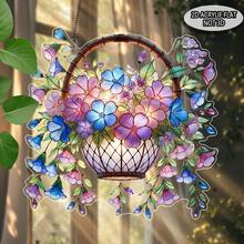 1 件 2D 平面窗挂花园阳光捕手，不发光，无需用电，动物主题，适用于家庭、门廊、卧室、办公室、户外露台装饰，非常适合迎宾、春季、周年纪念派对 - 彩色 - 查看 3