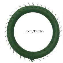 2/4/6pcs Christmas Wreath Material, Green Artificial Wreath Accessories, Christmas Ring Accessories, Suitable For DIY Holiday Wreath Decoration Accessories