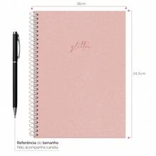 iscool Spot Glitter Colors Spiral Notebook For Girls - 玫瑰紅(閃光) - 查看 3
