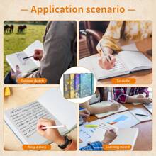 1Pc, A5, Van Gogh Retro Oil Painting Sketchbook, 100Pages, Bandage Sketchbook, Marker Pen Sketchbook, Thick Watercolor Sketchbook, Hand-Painted Journal, Hard Cover Thickened Notebook, Drawing Supplies, Paper For Artists, Perfect Gift