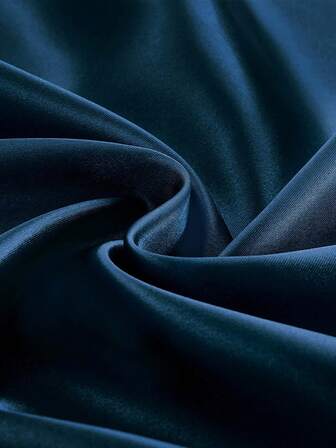 1 Pc Navy Blue Satin Fabric Sold By The Meter, 150cm Silky Satin Fabric, Wedding Decoration Soft Cloth Fabric, DIY Crafts, Tablecloths, Bridal Dress, Sewing