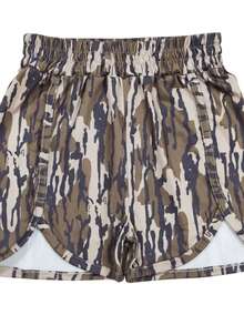 1PCS DckHunting Camo Shorts Perfect For Women Gym Basketball Beach Summer Short, Gift For Her - 棕色 - 查看 1