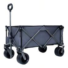 Collapsible Folding Wagon 300L,49" Extra Long Collapsible Wagon With Tailgate, All-Terrain 7"X 4" Big Wheels,Beach Wagon Cart Heavy Duty 400LBs Foldable Foldable Beach Wagon For Garden Sports Camping - Nhiều màu - Xem 7